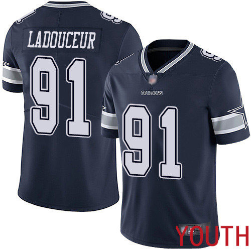 Youth Dallas Cowboys Limited Navy Blue L. P. Ladouceur Home #91 Vapor Untouchable NFL Jersey